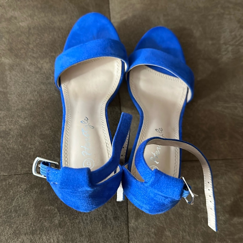 Royal blue heels